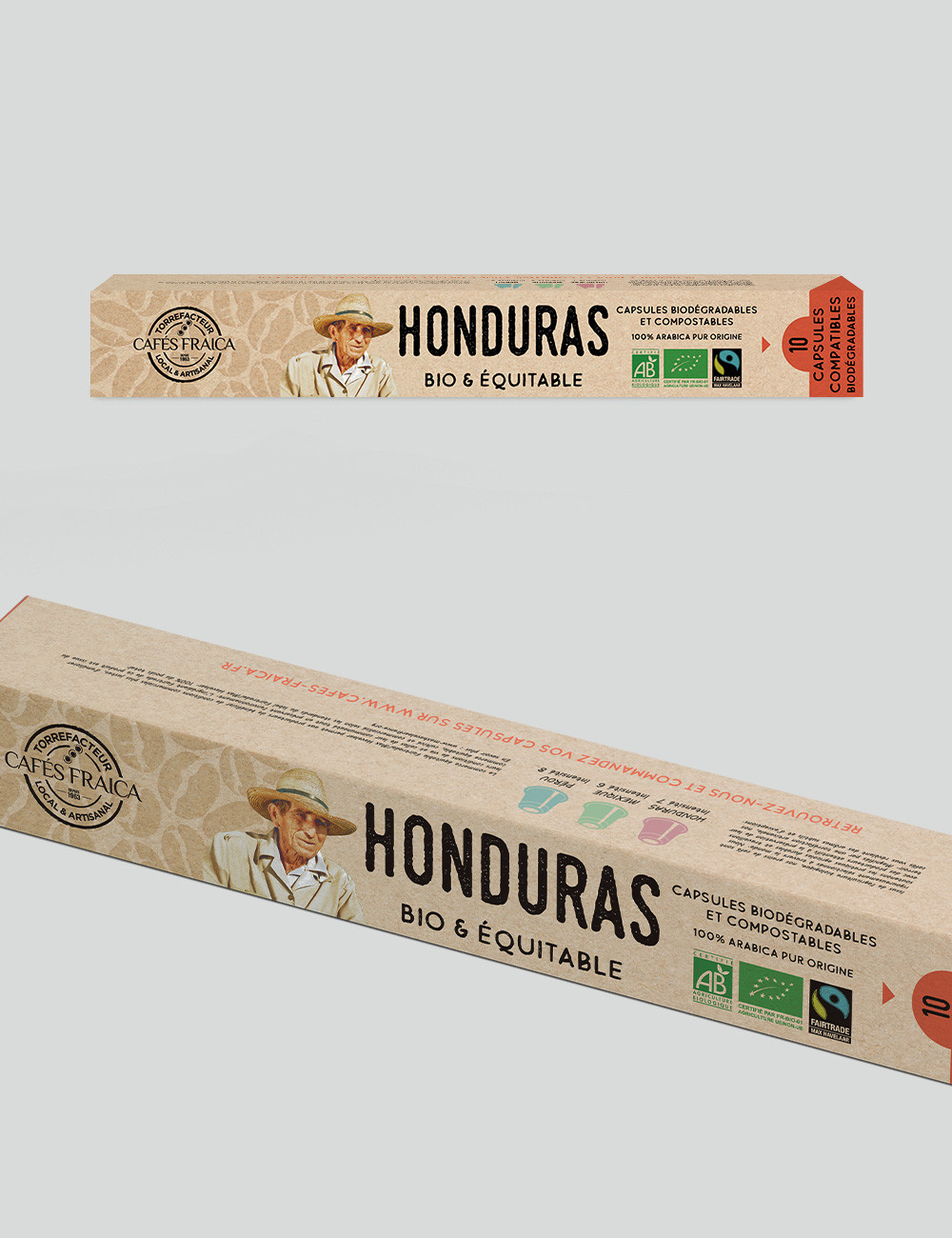 Dosettes souples d'arabica du Honduras biologique et équitable