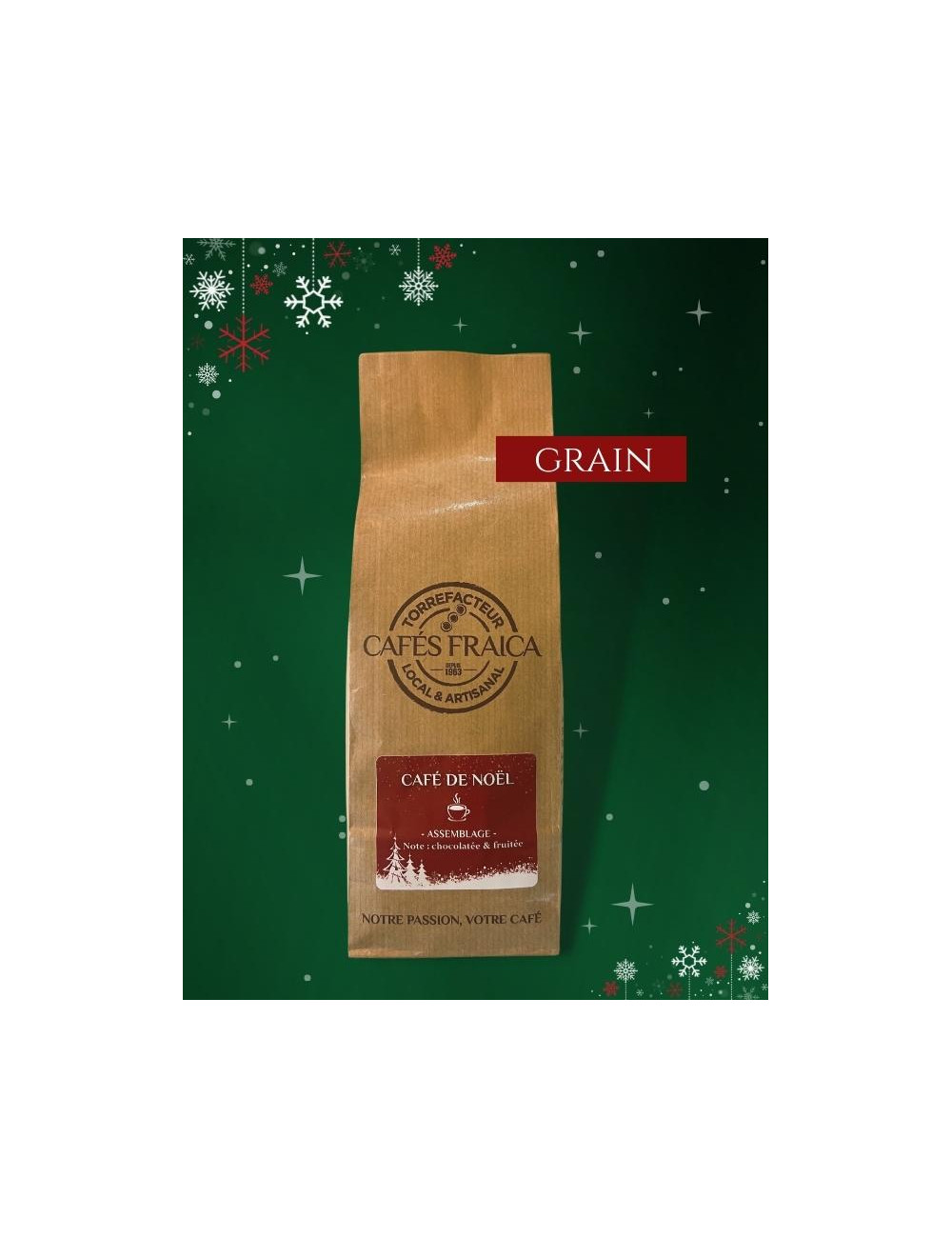 Café de Noël Fraica 250g en grain